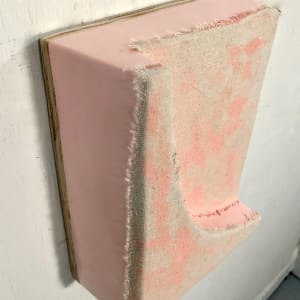 Protruded Bandage Painting (light pink slope) by Howard Schwartzberg 