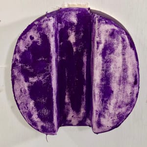 Sunken Bandage Painting (Round Purple) by Howard Schwartzberg 