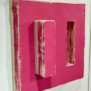 Open Bandage Painting (magenta) by Howard Schwartzberg 