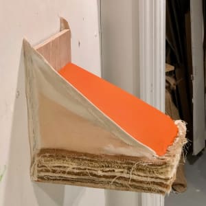 Bed Painting (orange slant) by Howard Schwartzberg 