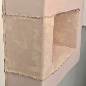 Sunken Bandage Painting “(horizontal slant pink)” by Howard Schwartzberg 