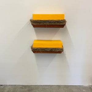 Bed Paintings for Judd (yellow above and below yellow) by Howard Schwartzberg 