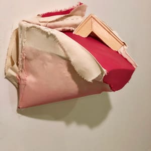 Cut Bag Painting (dark pink) by Howard Schwartzberg 