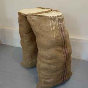 Supported Sack Painting (beige) by Howard Schwartzberg