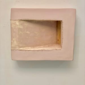 Sunken Bandage Painting “(horizontal slant pink)” by Howard Schwartzberg 