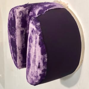 Sunken Bandage Painting (Round Purple) by Howard Schwartzberg