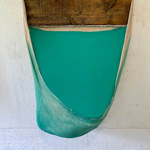 Incline Bag Painting (dark turquoise) by Howard Schwartzberg 