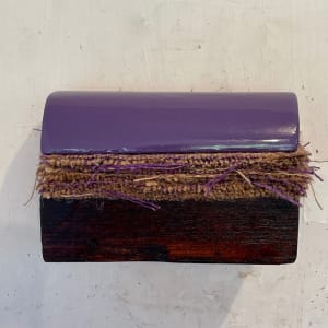 Bed Painting (purple gloss, slightly slanted horizontal curve) by Howard Schwartzberg 