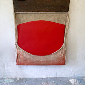 Incline Bag Painting Open Sided (red) by Howard Schwartzberg, Image 6.