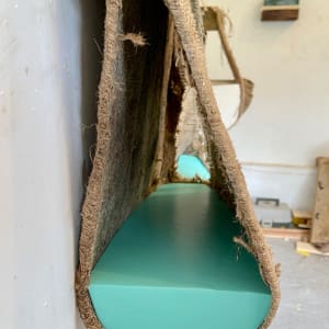 Suspended/Pouch Combo Painting (aqua mint) by Howard Schwartzberg 