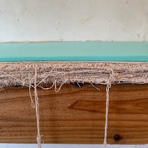 Bed Painting (aqua mint thin wave) by Howard Schwartzberg 