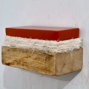 Bed Painting (red oxide) by Howard Schwartzberg 