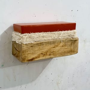 Bed Painting (red oxide) by Howard Schwartzberg 