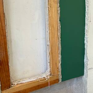 Inverted Reversed Painting (hunter green) by Howard Schwartzberg 