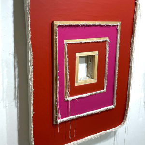 Triple Inverted Reversed Painting (red oxide inside magenta inside red oxide) by Howard Schwartzberg 