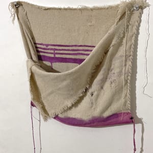 Pouch Painting (red violet stripes) by Howard Schwartzberg 