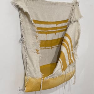 Pouch Painting (yellow gold stripes) by Howard Schwartzberg 