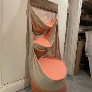 Bag Painting Three Layer (orange pink) by Howard Schwartzberg 