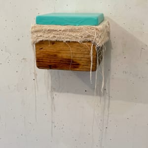 Bed Painting (aqua mint square) by Howard Schwartzberg 