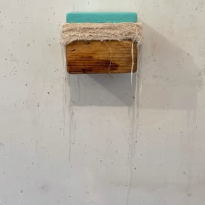Bed Painting (aqua mint square) by Howard Schwartzberg 