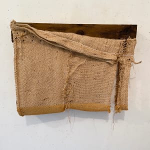 Suspended Painting (light orange sliced) by Howard Schwartzberg 