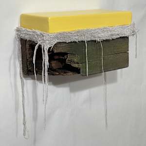 Bed Painting (light yellow) by Howard Schwartzberg, Image 7.