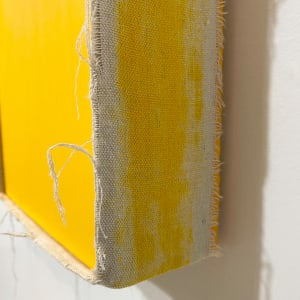 Double Open Bandage Painting (deep yellow) minus support by Howard Schwartzberg 