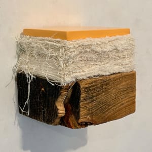 Bed Painting (light orange square) by Howard Schwartzberg 