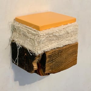 Bed Painting (light orange square) by Howard Schwartzberg 