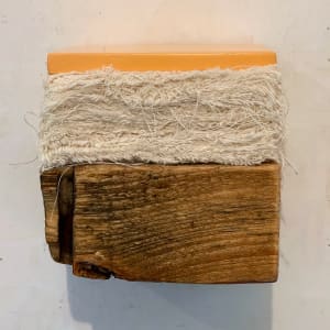 Bed Painting (light orange square) by Howard Schwartzberg