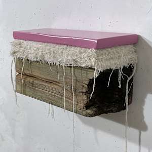 Bed Painting (pink violet) by Howard Schwartzberg, Image 6.