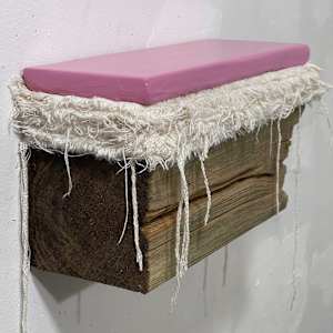 Bed Painting (pink violet) by Howard Schwartzberg, Image 7.