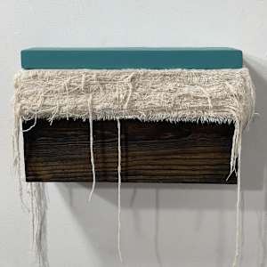 Bed Painting (dark turquoise) by Howard Schwartzberg, Image 7.