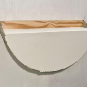Open Bandage Painting (white half circle) by Howard Schwartzberg 