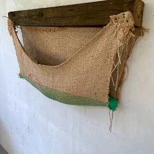 Suspended/Pouch Combo Painting (green) by Howard Schwartzberg 