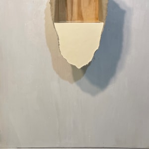 Foreshortened  Painting (beige gloss, wood back) 