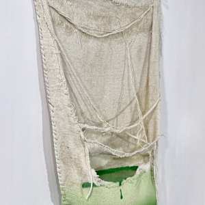 Pouch Painting  (green) by Howard Schwartzberg, Image 7.