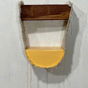 Suspended Painting (yellow orange) by Howard Schwartzberg, Image 1.