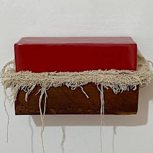Bed Painting (red gloss) by Howard Schwartzberg, Image 2.