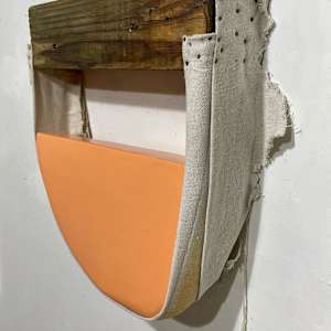 Suspended Painting (orange magenta light) by Howard Schwartzberg 