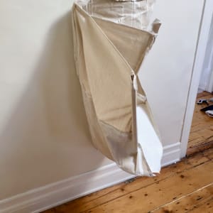 Bag Painting Four levels of white (White paintings for Rauschenberg) by Howard Schwartzberg 