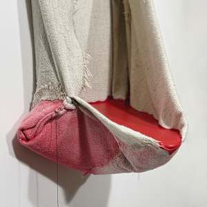 Pouch Painting  (deep red) by Howard Schwartzberg 