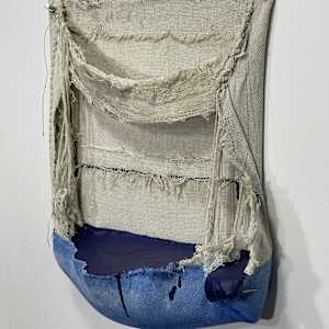 Pouch Painting  (dark blue) by Howard Schwartzberg 