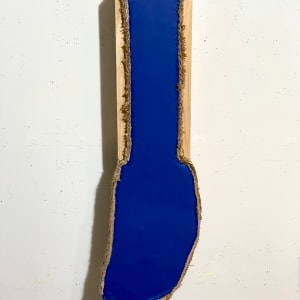 Wood Form Foundation Painting (blue vertical) by Howard Schwartzberg 