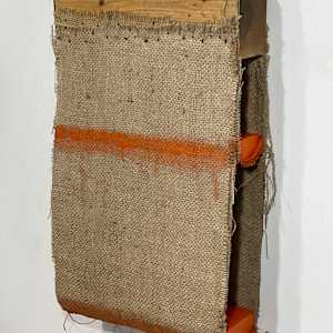 Suspended Painting (two orange) by Howard Schwartzberg 