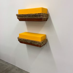 Bed Paintings for Judd (yellow above and below yellow) by Howard Schwartzberg 