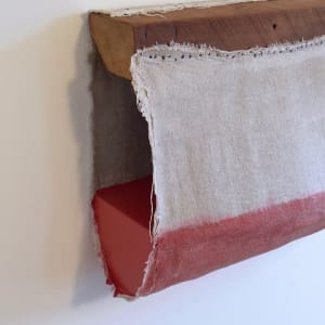 Suspended Painting (brick red) open side by Howard Schwartzberg 