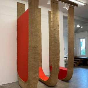 Suspended Painting (red trilogy) by Howard Schwartzberg