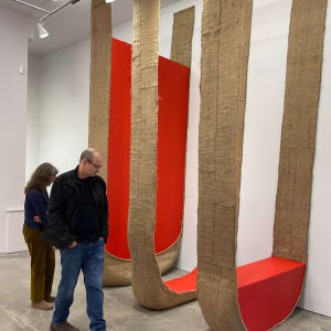 Suspended Painting (red trilogy) by Howard Schwartzberg 