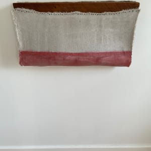 Suspended Painting (brick red) open side by Howard Schwartzberg 